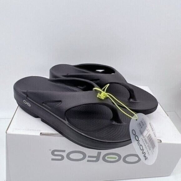 OOFOS OORIGINAL SPORT SANDAL Thong  Waterproof Black Mens US 10/ EU 43 - Picture 2 of 7